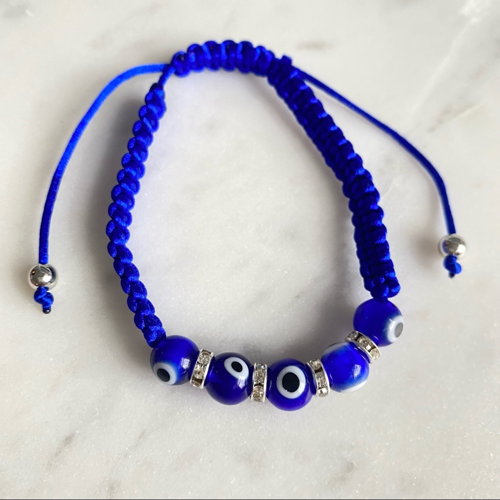 Set of 4 Bracelets 📿 Buddha, Lucky Cat in Orange, Elephant, Evil Eye 🧿 - Picture 4 of 5